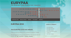 Desktop Screenshot of eurypaa.org