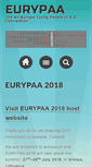 Mobile Screenshot of eurypaa.org