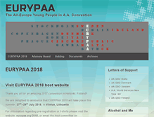 Tablet Screenshot of eurypaa.org